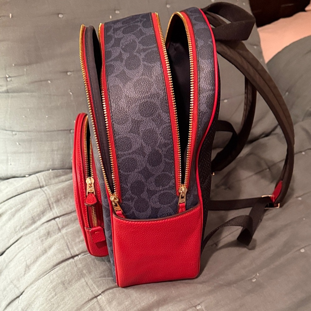 Coach Red and Blue Women's Backpack - Picture 14 of 14